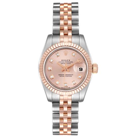 rolex lady datejust 26mm rose gold|Rolex watches women rose gold.